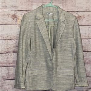 CAbi Lemon Zest Tweed Blazer Size 12 ✨